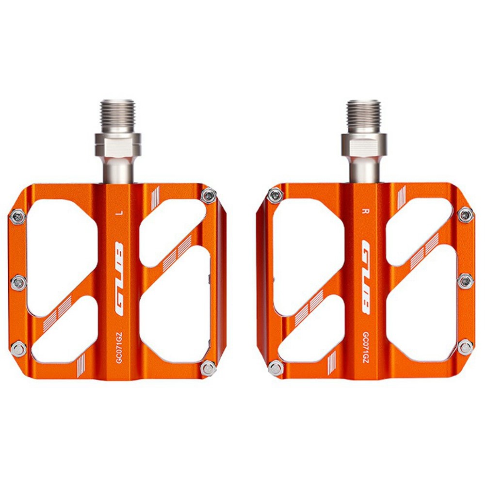 GUB GC071 GZ 1 Pair Aluminum Alloy Pedals Anti Slip Triple Bearing Pedals with Hex Wrench for Mountain  /  Road Bike