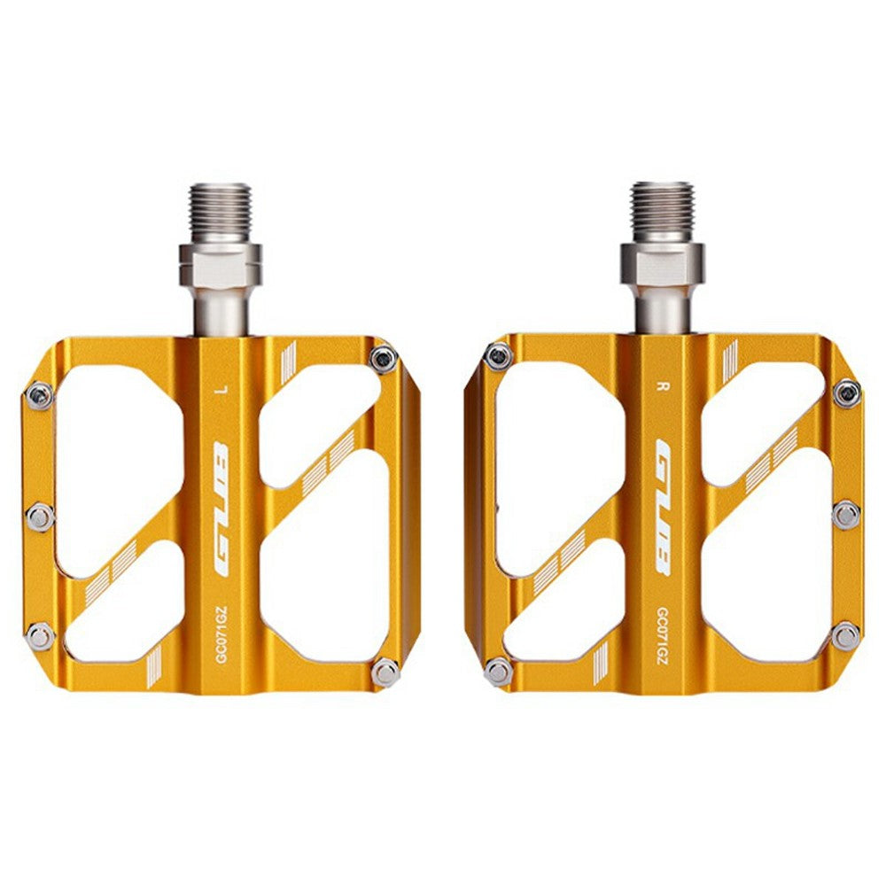 GUB GC071 GZ 1 Pair Aluminum Alloy Pedals Anti Slip Triple Bearing Pedals with Hex Wrench for Mountain  /  Road Bike
