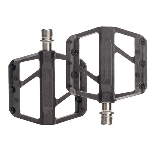 GUB GC072 Bike Pedals Titanium Axle Carbon Fiber Composite MTB / Road Bicycle Pedals Triple Sealed Bearings for Outdoor
