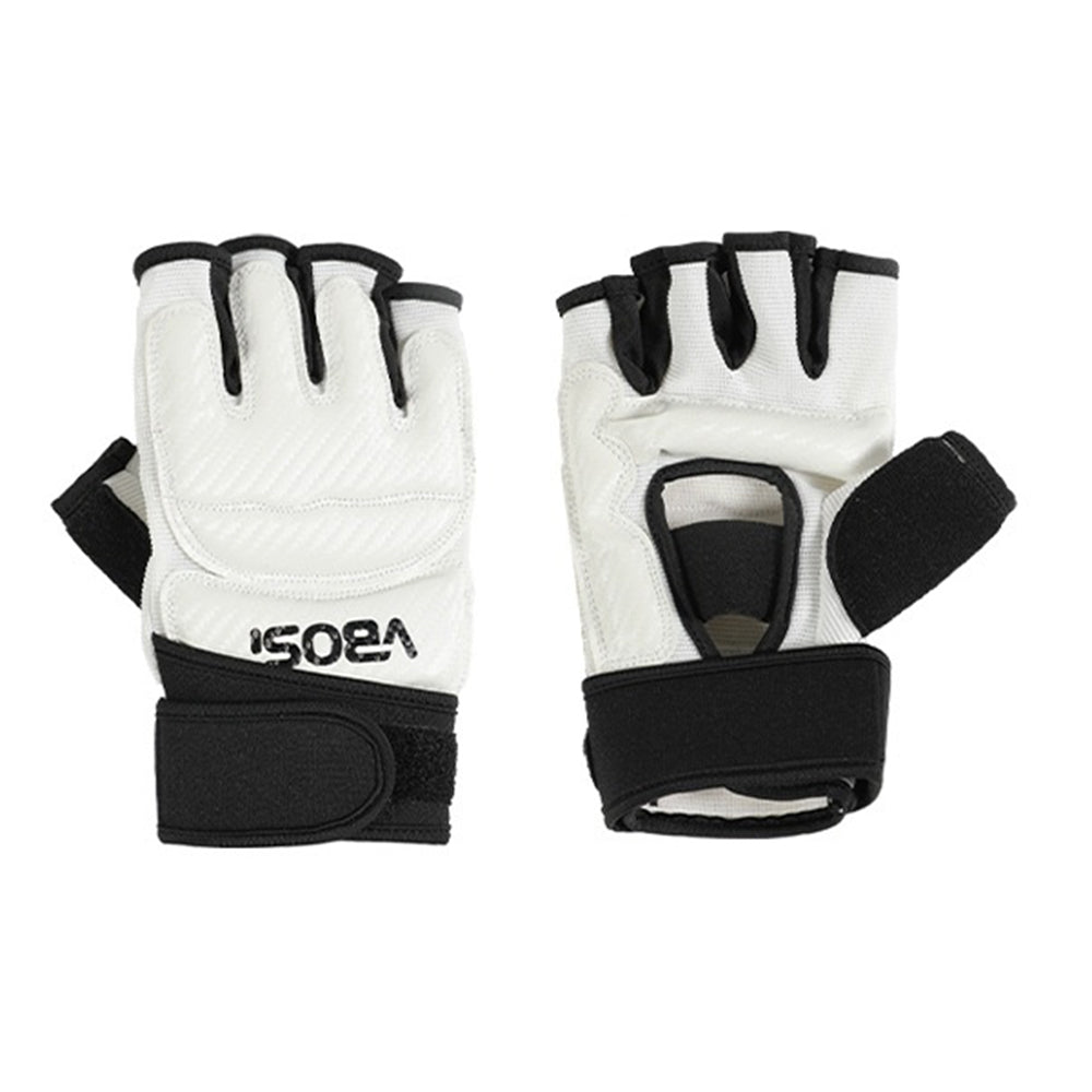 VBOSI 8204V Boxing Gloves Half Finger Fighting Gloves with Compression Wrist Strap Anti-Slip Training Gloves for MMA Gym