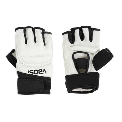 VBOSI 8204V Boxing Gloves Half Finger Fighting Gloves with Compression Wrist Strap Anti-Slip Training Gloves for MMA Gym