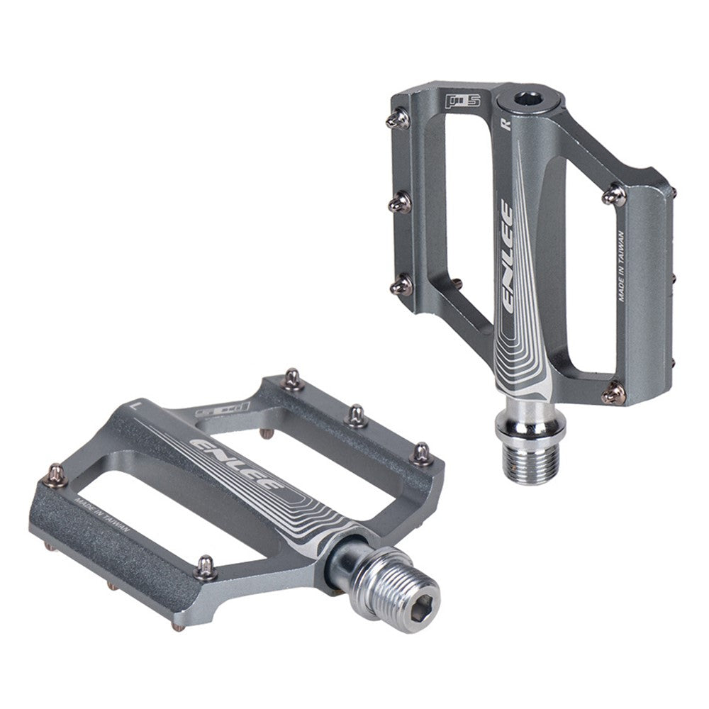 ENLEE 1 Pair N16 Aluminum Alloy Wide Face Bearing Pedals Lightweight Bicycle Pedal Folding Bike Accessories