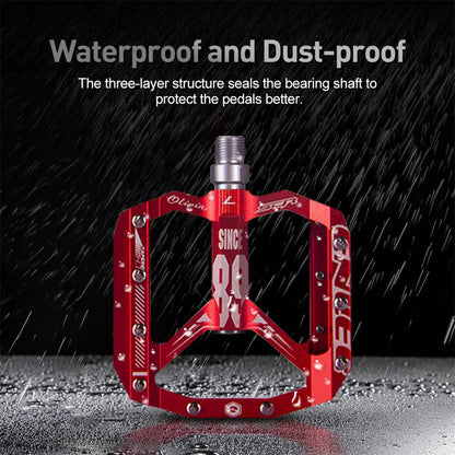 ENLEE Practical Wide Aluminum Alloy Bicycle Pedals Anti-slip DU Bearing Bicycle Pedals for BMX MTB Bike Bicycle