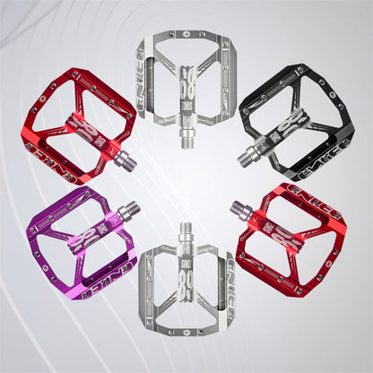 ENLEE Practical Wide Aluminum Alloy Bicycle Pedals Anti-slip DU Bearing Bicycle Pedals for BMX MTB Bike Bicycle
