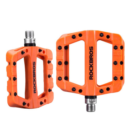 ROCKBROS 2017-12C MTB Pedals Mountain Bike Pedals Lightweight Nylon Fiber Bicycle Platform Pedals for BMX MTB 9/16"