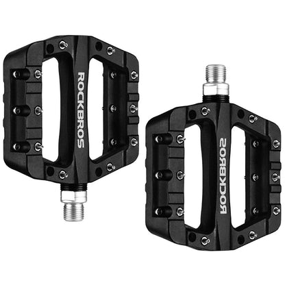 ROCKBROS 2017-12C MTB Pedals Mountain Bike Pedals Lightweight Nylon Fiber Bicycle Platform Pedals for BMX MTB 9/16"