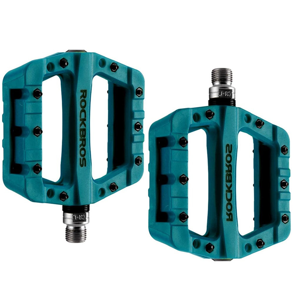 ROCKBROS 2017-12C MTB Pedals Mountain Bike Pedals Lightweight Nylon Fiber Bicycle Platform Pedals for BMX MTB 9/16"