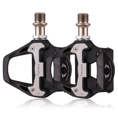 WEST BIKING YP0802092 1 Pair Bicycle Anti-slip Self-Locking Pedals Road Bike Cycling SPD Pedals with Cleats