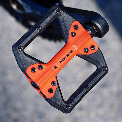 WEST BIKING YP0802099 MTB Pedals Mountain Bike Pedals Lightweight Nylon Bicycle Platform Pedals