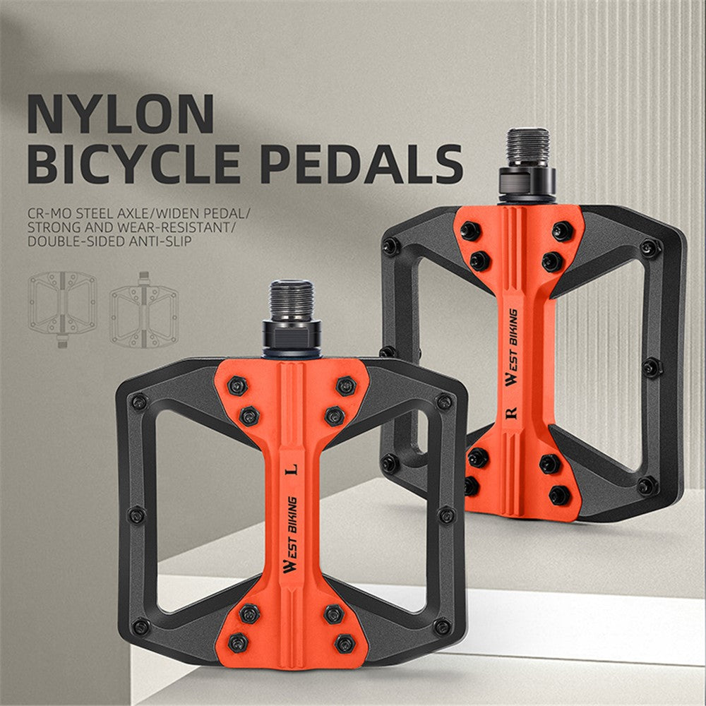 WEST BIKING YP0802099 MTB Pedals Mountain Bike Pedals Lightweight Nylon Bicycle Platform Pedals