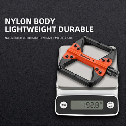 WEST BIKING YP0802099 MTB Pedals Mountain Bike Pedals Lightweight Nylon Bicycle Platform Pedals