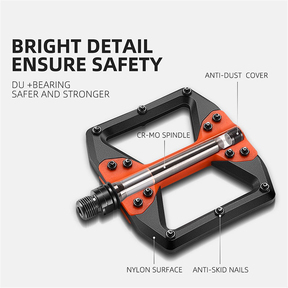 WEST BIKING YP0802099 MTB Pedals Mountain Bike Pedals Lightweight Nylon Bicycle Platform Pedals