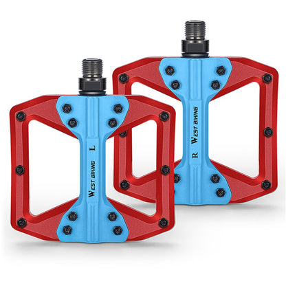 WEST BIKING YP0802099 MTB Pedals Mountain Bike Pedals Lightweight Nylon Bicycle Platform Pedals
