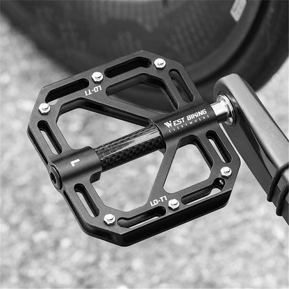 WEST BIKING YP0802110 One Pair Bike Pedals Ultra-light Aluminum Alloy Bicycle Pedal Plate