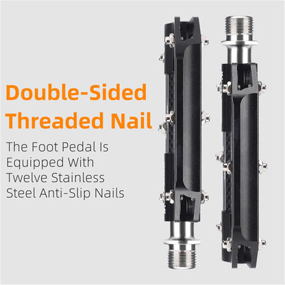 WEST BIKING YP0802110 One Pair Bike Pedals Ultra-light Aluminum Alloy Bicycle Pedal Plate