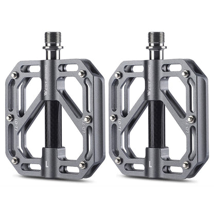 WEST BIKING YP0802110 One Pair Bike Pedals Ultra-light Aluminum Alloy Bicycle Pedal Plate