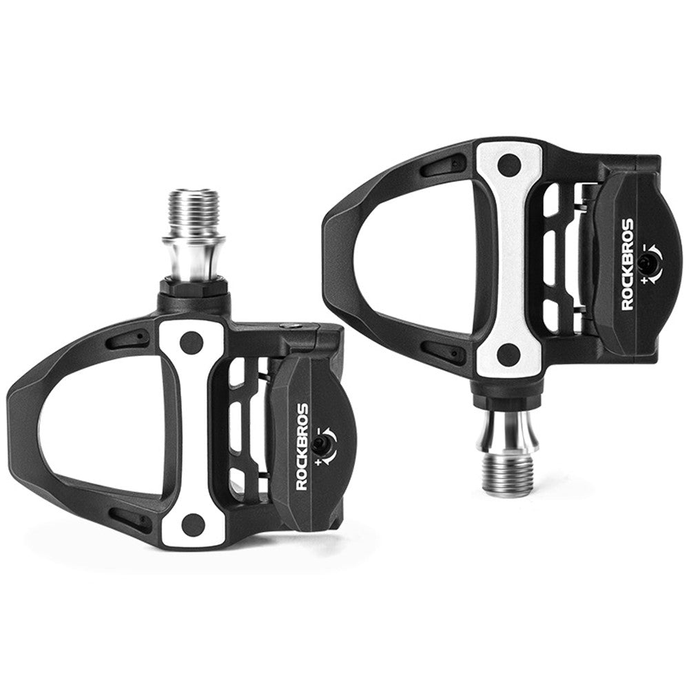 ROCKBROS P601S Road Bike Self-Locking Pedals Carbon Fiber Bearing SPD Titanium Axle Cycling Pedals