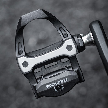 ROCKBROS P601S Road Bike Self-Locking Pedals Carbon Fiber Bearing SPD Titanium Axle Cycling Pedals