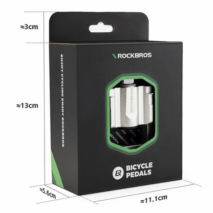 ROCKBROS K502F Lightweight Folding Bike Pedals Quick Release MTB Aluminum Alloy Bicycle Pedals