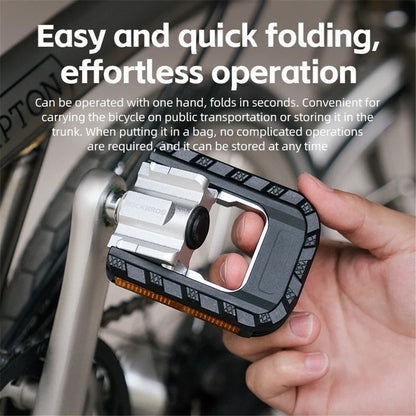 ROCKBROS K502F Lightweight Folding Bike Pedals Quick Release MTB Aluminum Alloy Bicycle Pedals