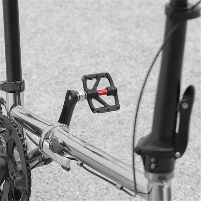WEST BIKING YP0802117 Aluminum Alloy Quick Release 3 Bearing Pedal with Reflective Stickers