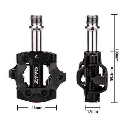 ZTTO ZD22 1 Pair Outdoor Cycling Bike Pedals Aluminum Alloy Self-Locking Bicycle Bearing Pedals