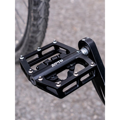 ZTTO STPD15 1 Pair Bicycle Anti-slip Pedals Aluminum Alloy Bike Cycling SPD Flat Pedals with Cleats