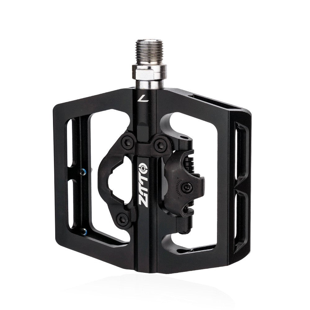 ZTTO STPD15 1 Pair Bicycle Anti-slip Pedals Aluminum Alloy Bike Cycling SPD Flat Pedals with Cleats