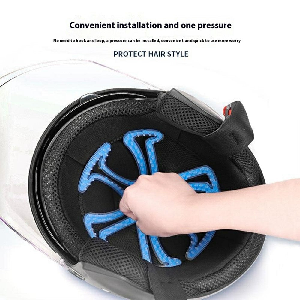 XKGJ Helmet Liner Pad Flexible Silicone Head Protection Cushion for Motorcycle Cycling Helmets