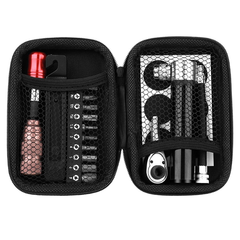 BENGGUO BG-0789 Bike Repair Tools Kits with Tire Patch+Mini Ratchet Wrench+Mini Air Inflator