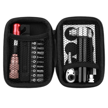 BENGGUO BG-0789 Bike Repair Tools Kits with Tire Patch+Mini Ratchet Wrench+Mini Air Inflator