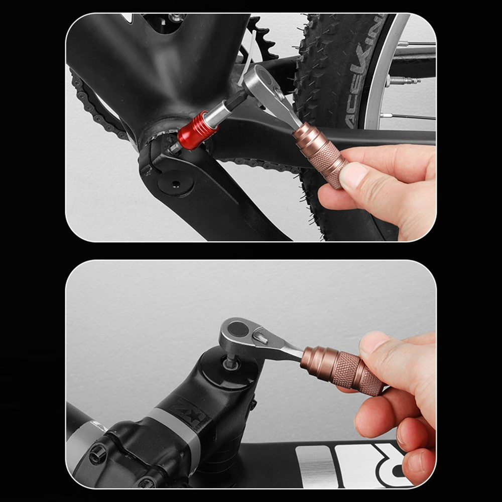 BENGGUO BG-0789 Bike Repair Tools Kits with Tire Patch+Mini Ratchet Wrench+Mini Air Inflator