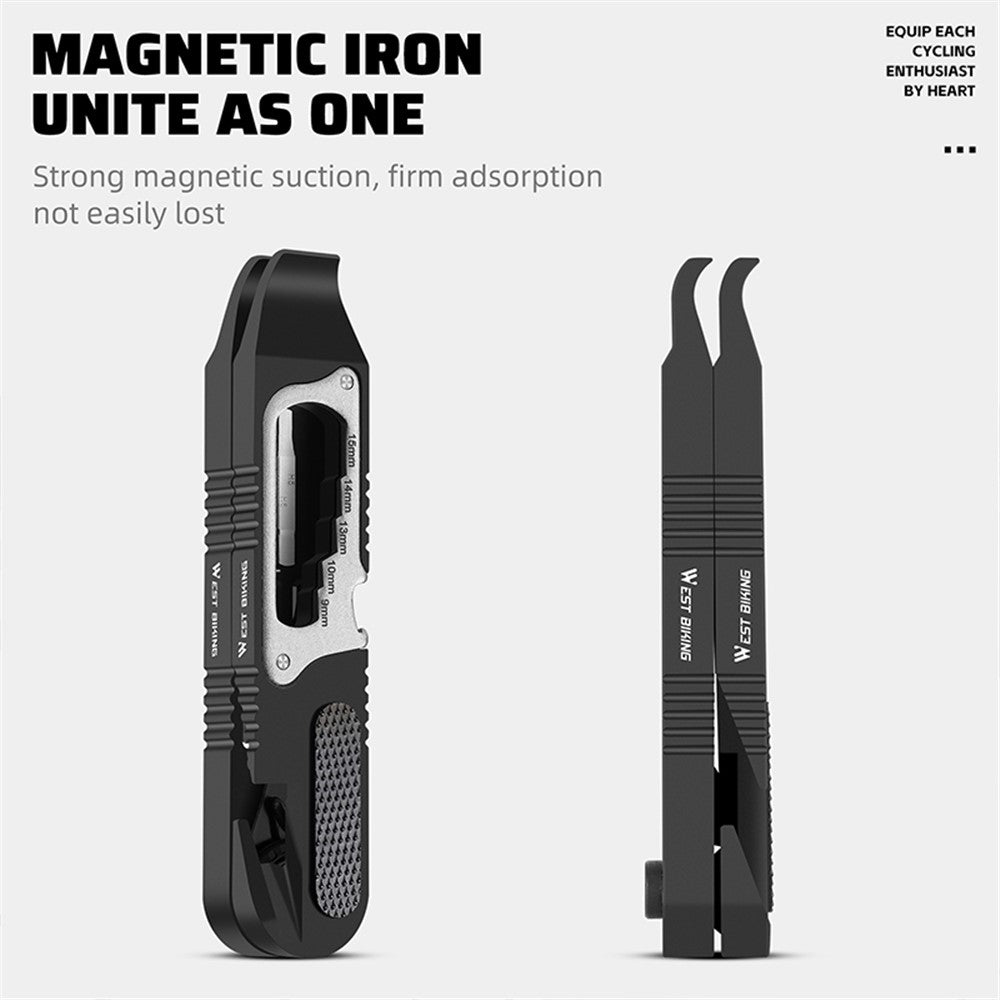 WEST BIKING YP0719393 2Pcs Bicycle Tire Crowbar Hex Wrench Multifunctional Bike Repair Tool