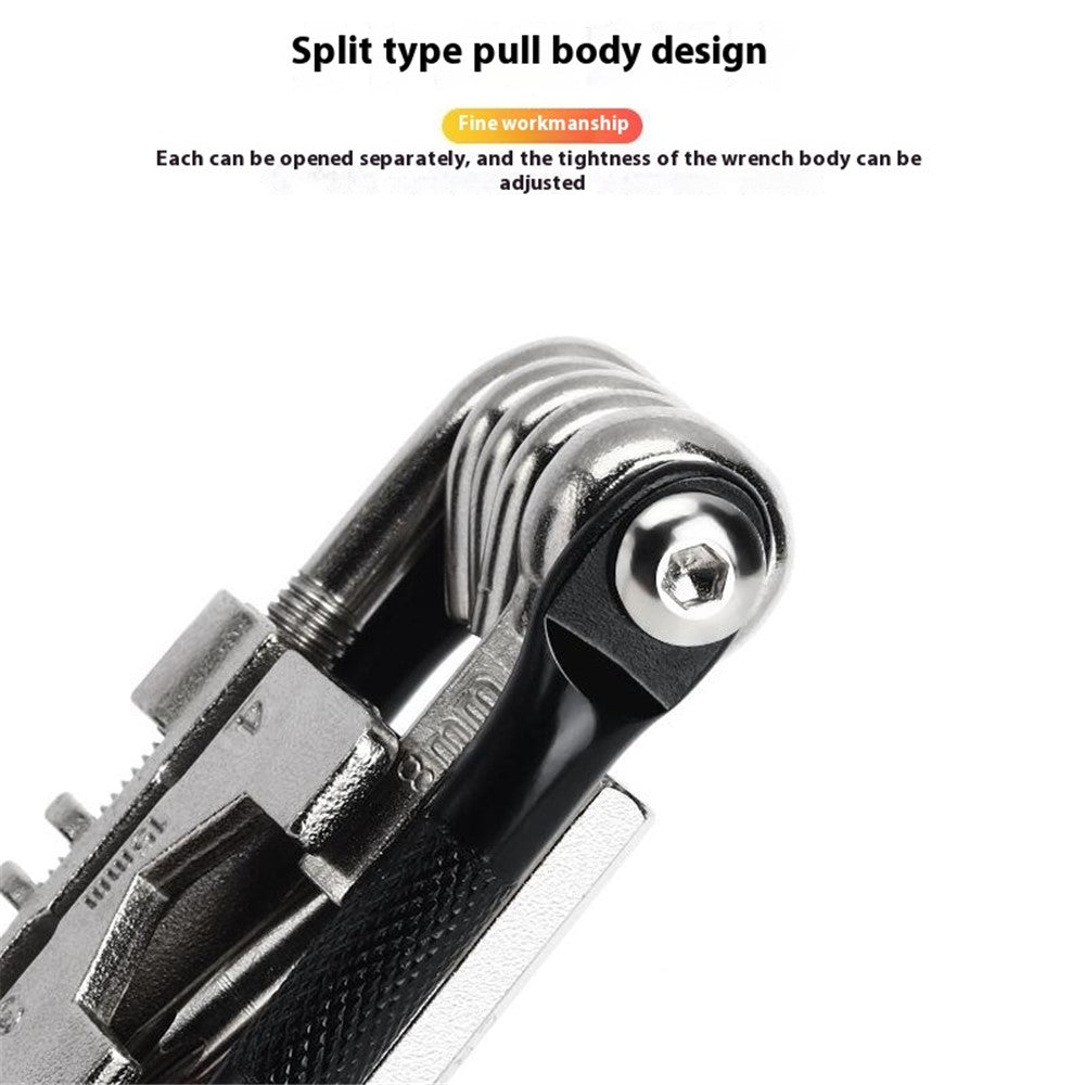 RIDERACE RR9516BK Multifunction Bicycle Maintenance Tool Kit Cutter Screwdriver Bike Repair Tools Set