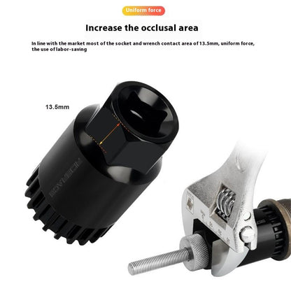 RIDERACE RR9528BK MTB Bike Bottom Bracket Flywheel Sleeve CRV Bottom Bracket Removal Tool