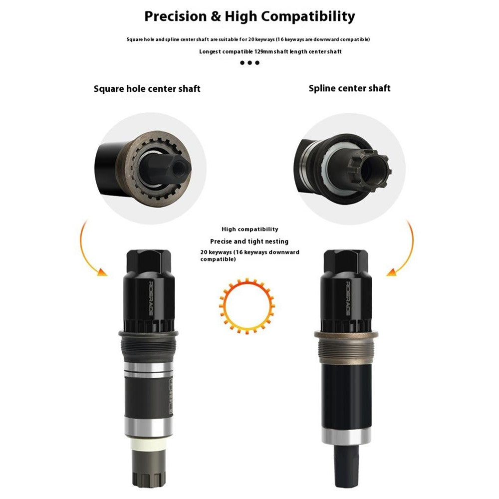RIDERACE RR9528BK MTB Bike Bottom Bracket Flywheel Sleeve CRV Bottom Bracket Removal Tool