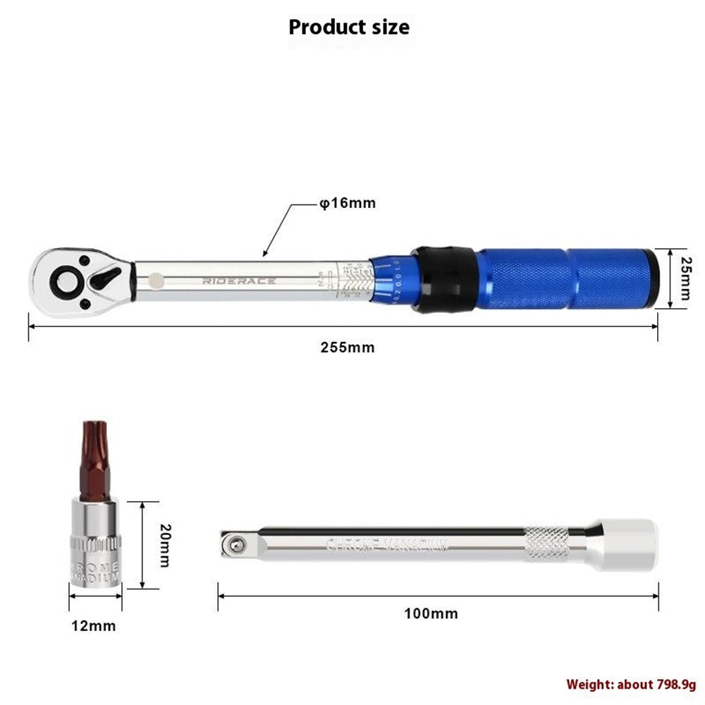 RIDERACE RR9415 High Precision Bike Torque Wrench Set Adjustable Repair Tool Kit