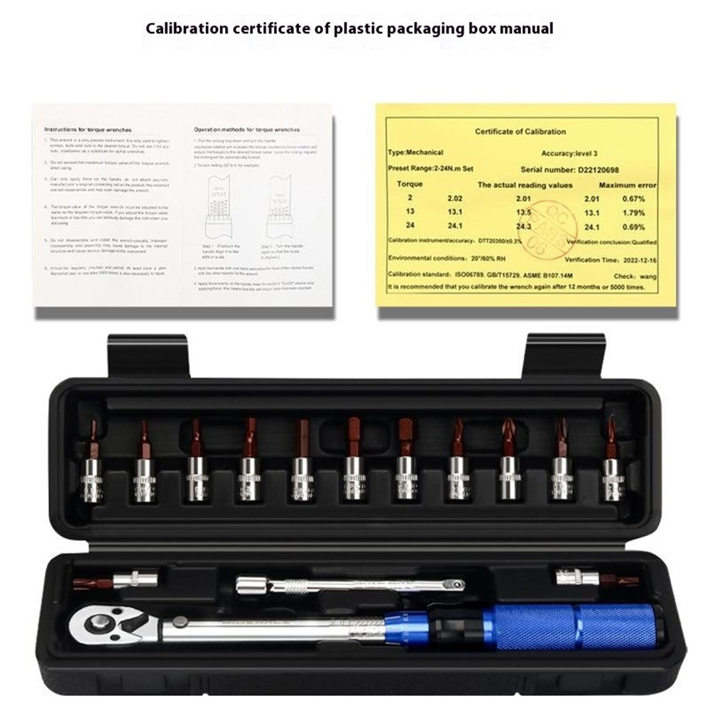 RIDERACE RR9415 High Precision Bike Torque Wrench Set Adjustable Repair Tool Kit