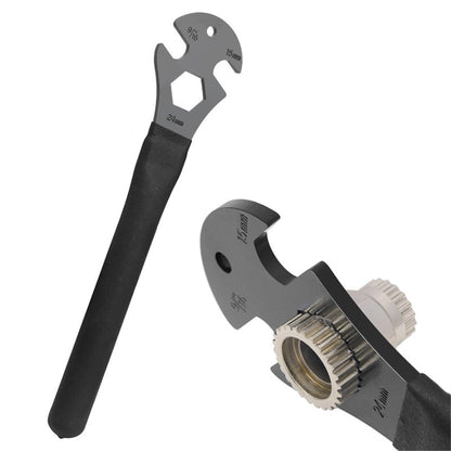 RIDERACE RR9369 High Carbon Steel Long Handle Bicycle Pedal Removal Wrench Bike Repair Tool