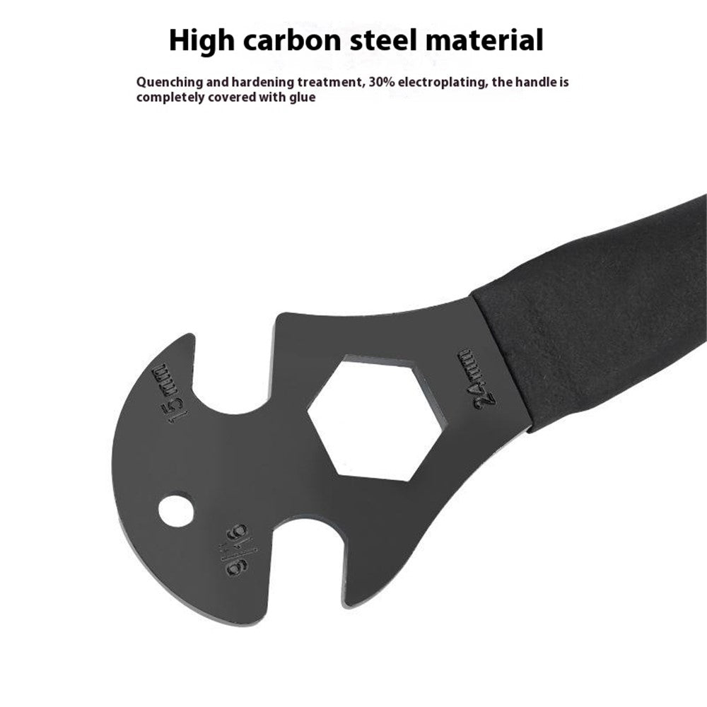 RIDERACE RR9369 High Carbon Steel Long Handle Bicycle Pedal Removal Wrench Bike Repair Tool