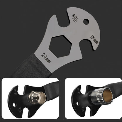 RIDERACE RR9369 High Carbon Steel Long Handle Bicycle Pedal Removal Wrench Bike Repair Tool