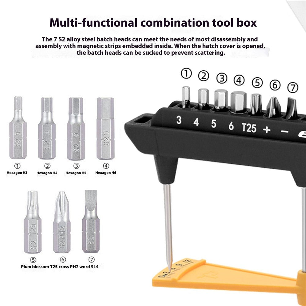 ENLEE TL-12 S2 Alloy Steel Bike Torque Wrench Screwdriver Bit Set Bicycle Repair Tool Kit