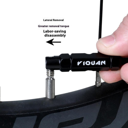 YIQUAN CSQMBS Bicycle Valve Core Remover Presta / Schrader Valve Extender Tire Repair Tool
