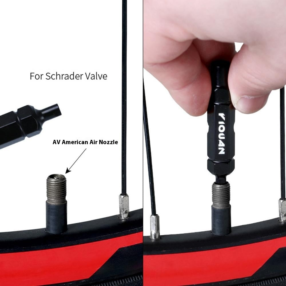 YIQUAN CSQMBS Bicycle Valve Core Remover Presta / Schrader Valve Extender Tire Repair Tool