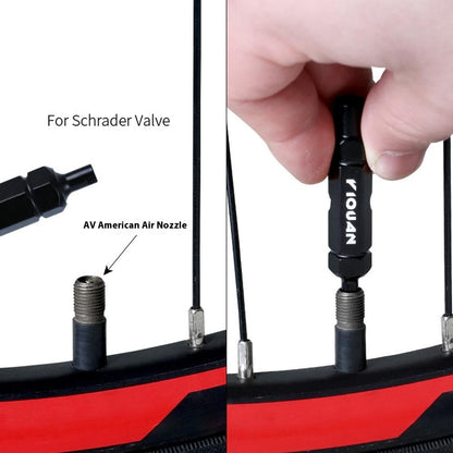 YIQUAN CSQMBS Bicycle Valve Core Remover Presta / Schrader Valve Extender Tire Repair Tool
