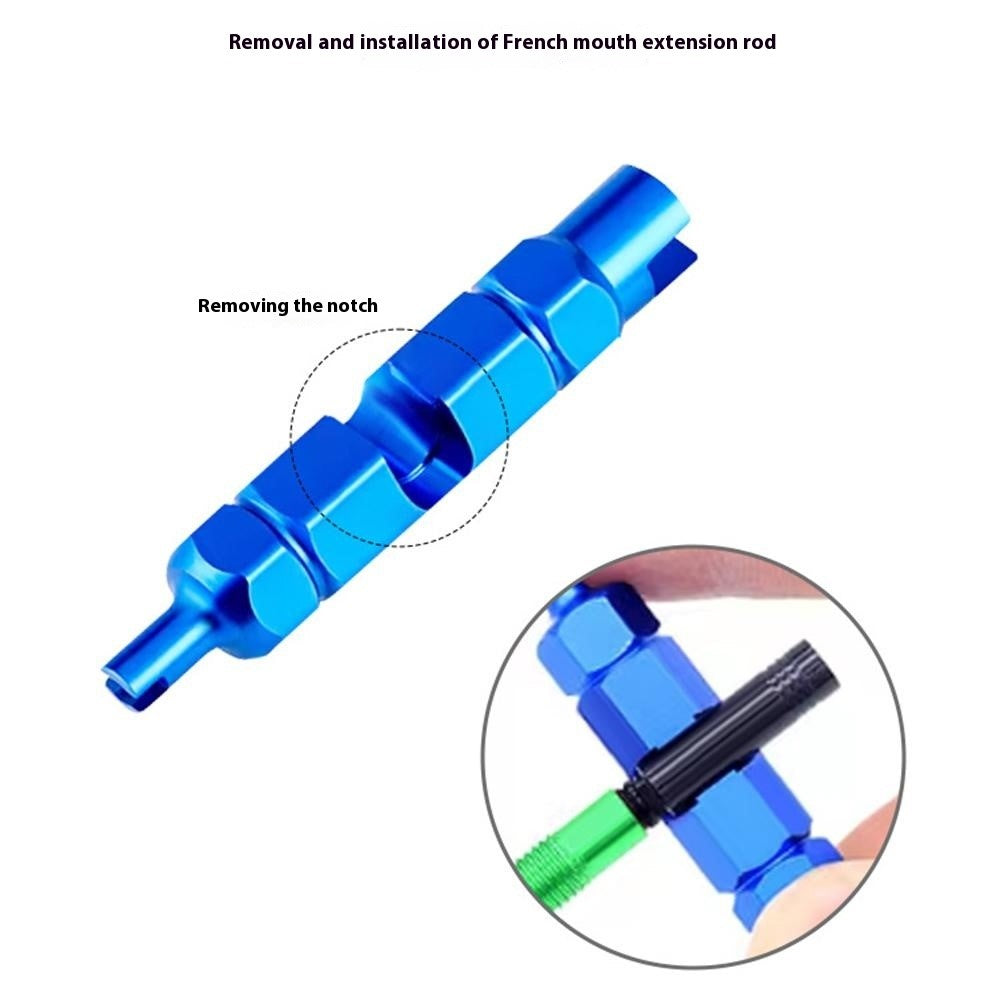YIQUAN CSQMBS Bicycle Valve Core Remover Presta / Schrader Valve Extender Tire Repair Tool