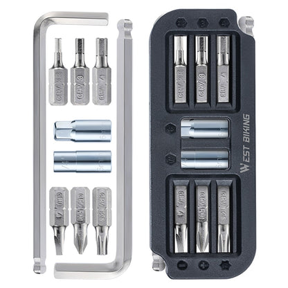 WEST BIKING YP0719446 10 In 1 Portable Bicycle Repair Tool Multifunction Combination Wrench