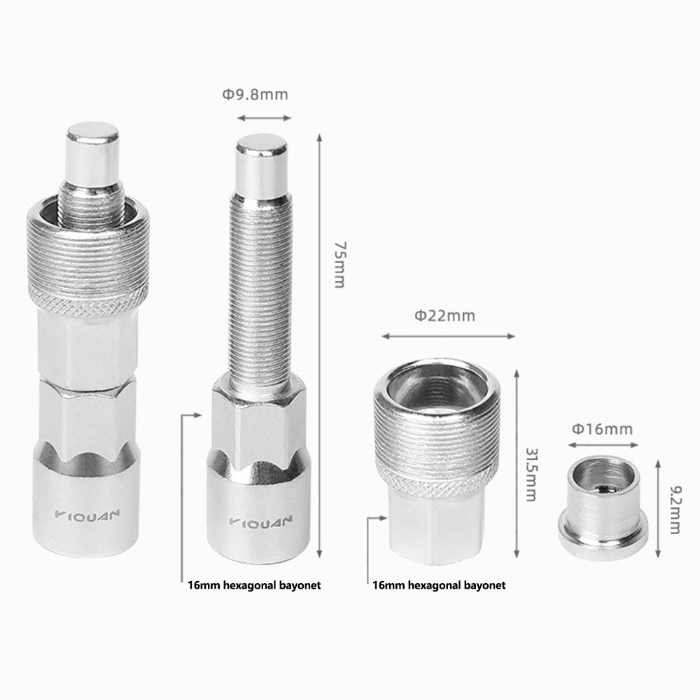 YIQUAN 13FQ0107 Bike Crank Puller Tool Set High-Carbon Steel Mountain Road Bicycle Crankset Removal Tool