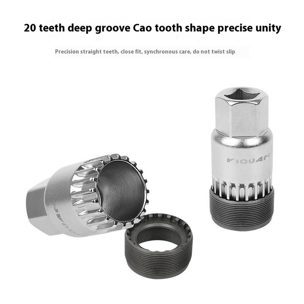 YIQUAN 13FQ0130 Bicycle Bottom Bracket Removal Tool Socket Wrench Square Hole Installation Repair Kit