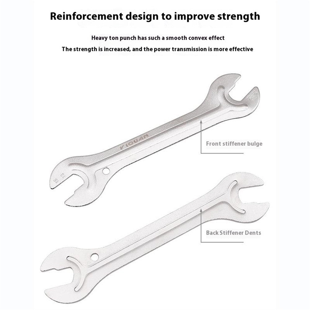 YIQUAN 13FQ0109 High Carbon Steel Bicycle Repair Tool Double Open Hub Axle Removal Installation Wrench